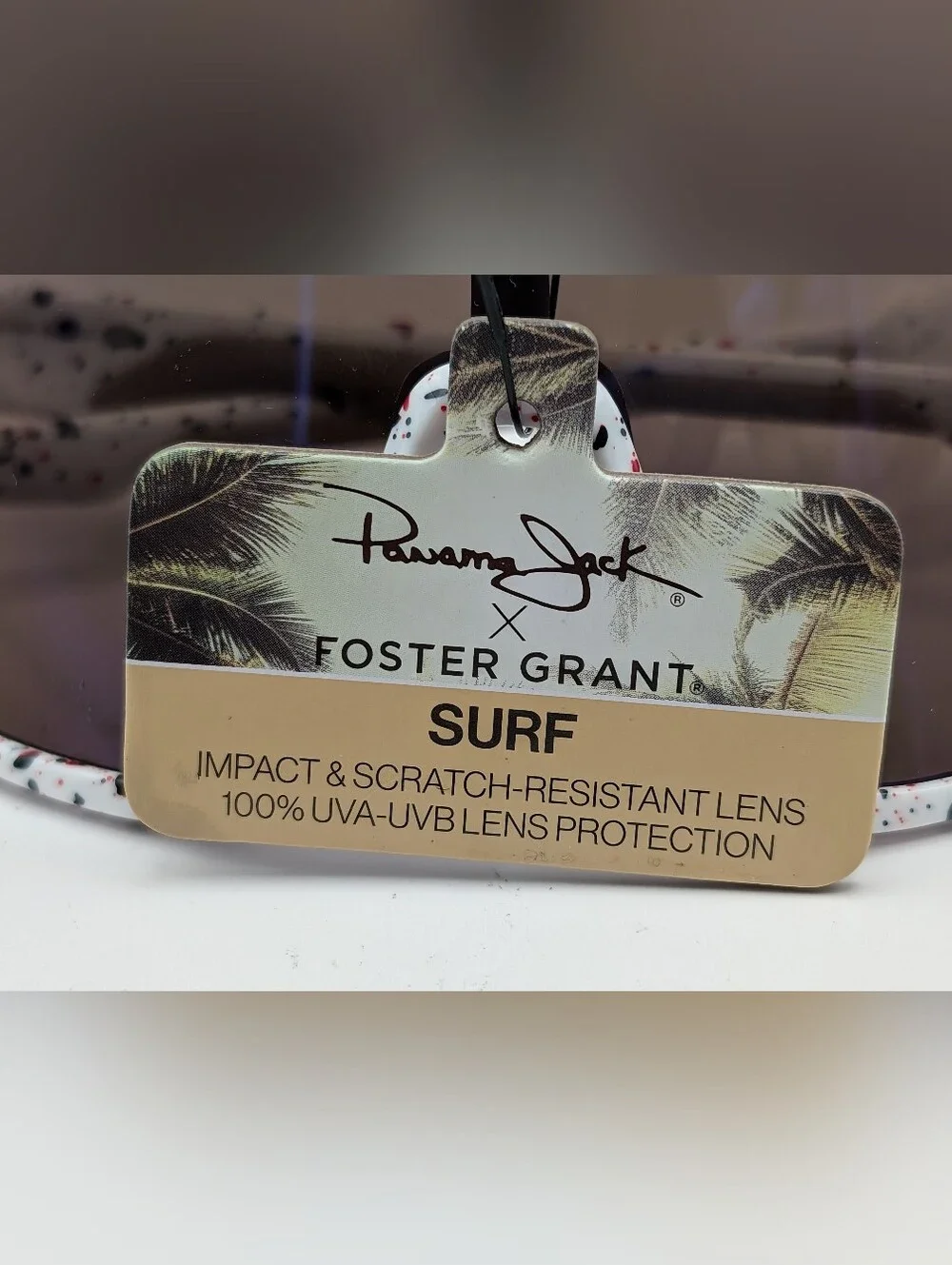 Foster Grant Panama Jack SURF Sunglasses 100% UVA-UVB Lens Protection Splatter
